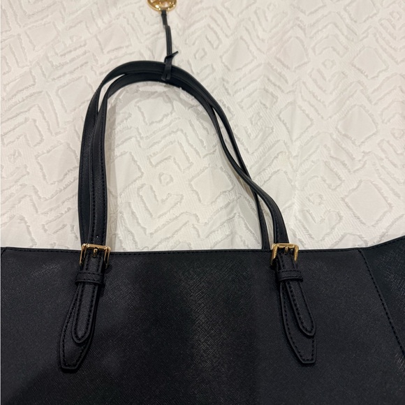 Michael Kors Black Tote with Gold Accents - Picture 7 of 9